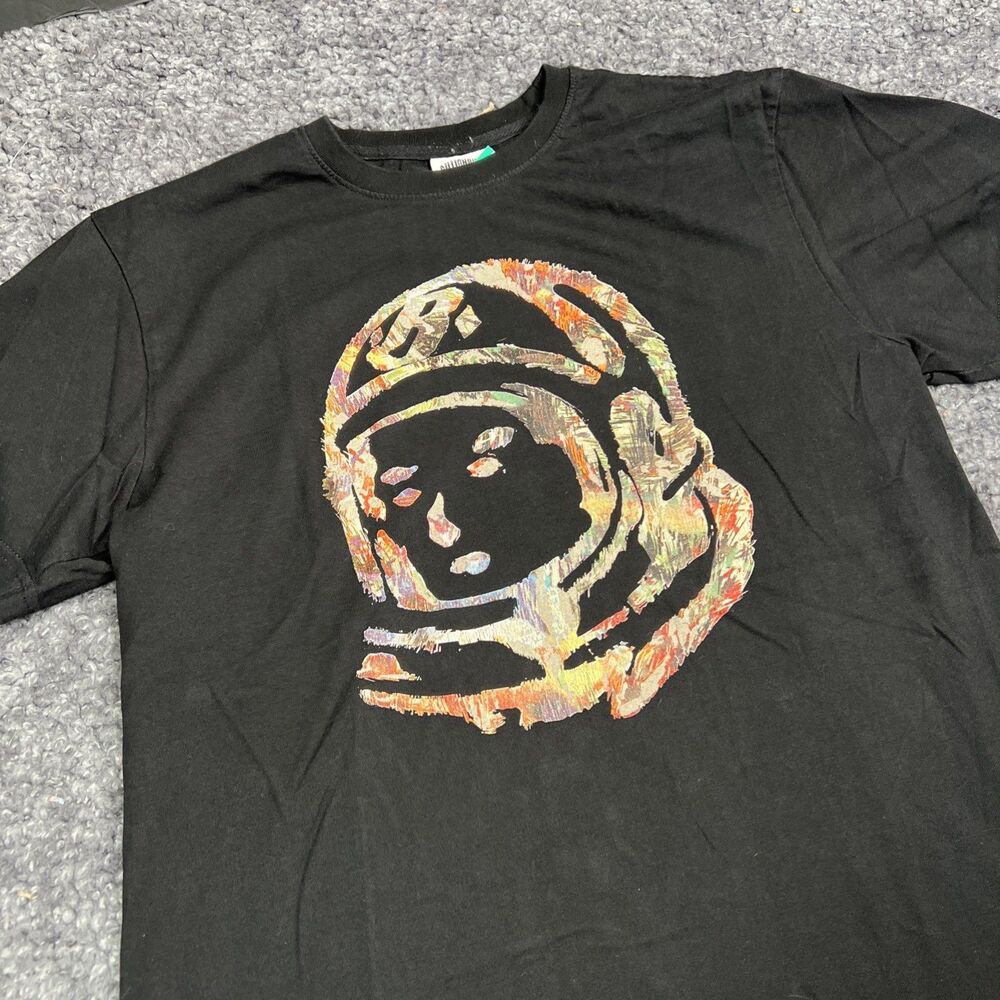 Billionaire Boys Club Astronaut Helmet Head Logo Black T Shirt Mens Medium GUC